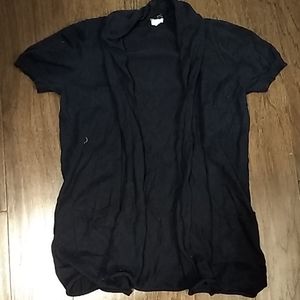 J Crew short sleeve navy cardigan sweater xs